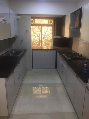 Kitchen in 3 BHK Apartment at Palazzo Heights, Khar West – for Rent