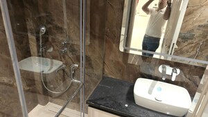 Bathroom in 4 BHK Builder Floor at Ashok Vihar – for Rent
