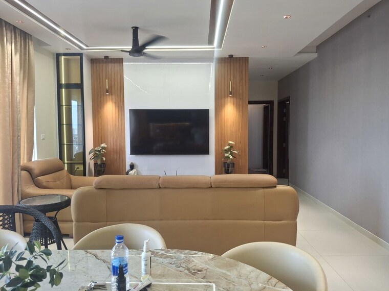 Living Room, l-t-raintree-boulevard 3.5 Bedroom 1955 Sq.Ft. Apartment In Hebbal Bangalore 10688350