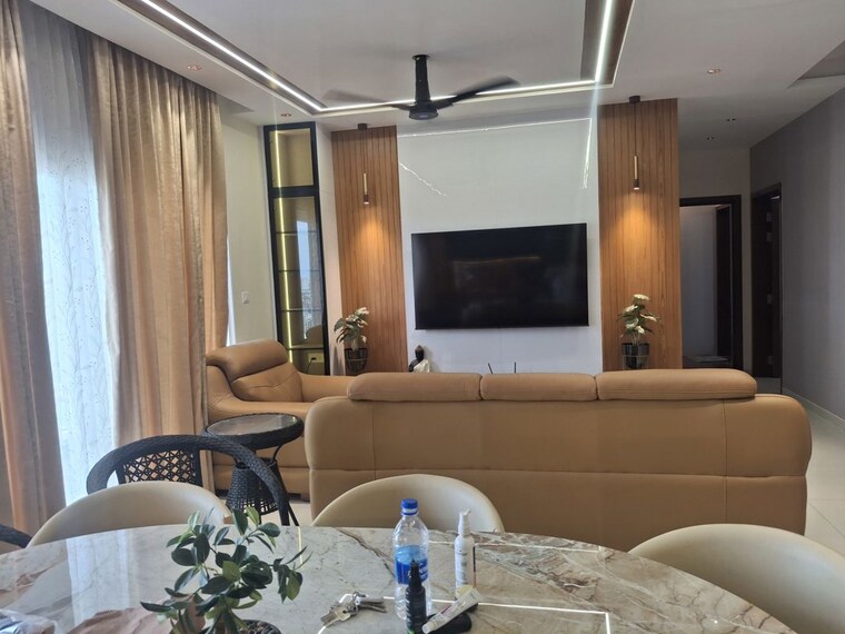 Living Room, l-t-raintree-boulevard 3.5 Bedroom 1955 Sq.Ft. Apartment In Hebbal Bangalore 10688350