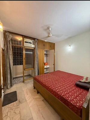 Bedroom in 2 BHK Builder Floor at Chittaranjan Park – for Rent