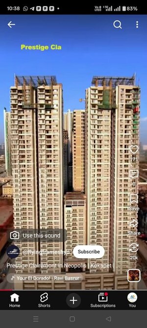 3.5 BHK Apartment – Exterior View View at Prestige Clairemont, Kokapet - for Sale