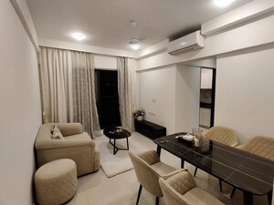 Living Room in 1 BHK Apartment at Lalani Grandeur, Goregaon East – for Rent