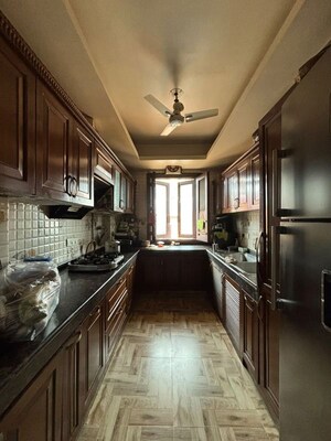 Kitchen in 3 BHK Builder Floor at East Of Kailash – for Sale