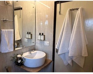 Bathroom in 3 BHK Apartment at Yamuna Expressway – for Sale