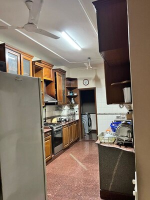 Kitchen in 4 BHK Builder Floor at Defence Colony – for Rent