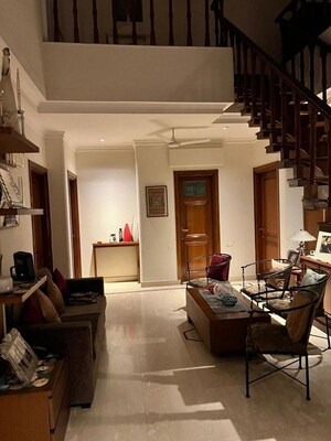 Living Room in 4 BHK Builder Floor at Defence Colony – for Rent