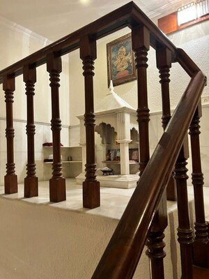 Staircase in 4 BHK Builder Floor at Defence Colony – for Rent