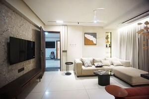 Living Room in 3 BHK Apartment at Shilaj – for Sale