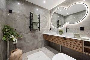 Attached Bathroom in 3 BHK Apartment at Brigade Eternia, Yelahanka – for Sale