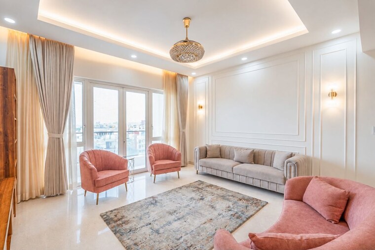 Living Room, prestige-white-meadows 4 Bedroom 4111 Sq.Ft. Apartment In Whitefield Bangalore 10688784