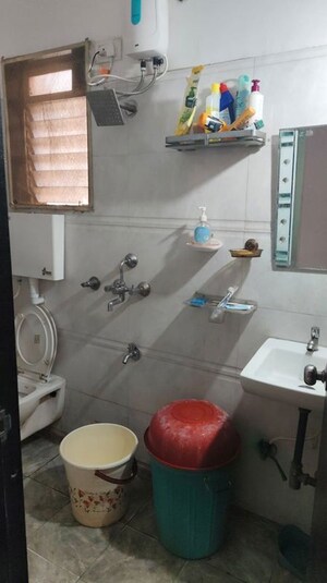 Bathroom in 2 BHK Apartment at Pushpanjali Heights, Owale – for Rent