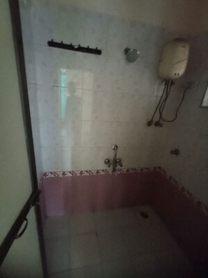 Bathroom in 1 BHK Apartment at Soham Parijat Gardens, Ghodbunder Road – for Rent