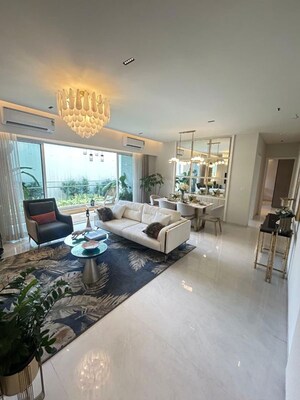 Living Room in 2 BHK Apartment at LnT Crestoria Estate, Bhokarpada – for Sale