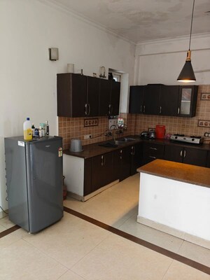 Kitchen in 2 BHK Builder Floor at Jai Shree Balaji Sukhdham Residency, Sector 104 – for Rent