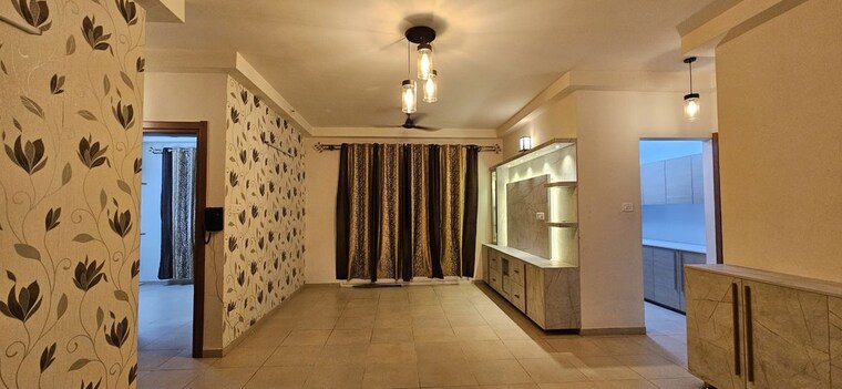 Living Room, bhartiya-nikoo-homes 3 Bedroom 1595 Sq.Ft. Apartment In Thanisandra Main Road Bangalore 10688942