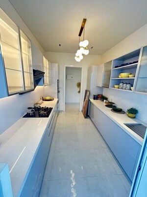 Kitchen in 3 BHK Apartment at LnT Crestoria Estate, Bhokarpada – for Sale