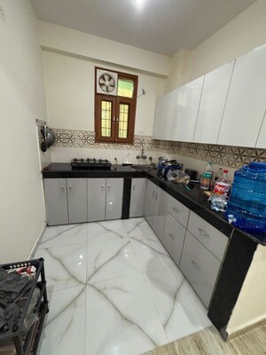 Kitchen in 2 BHK Builder Floor at Jai Shree Balaji Sukhdham Residency, Sector 104 – for Rent