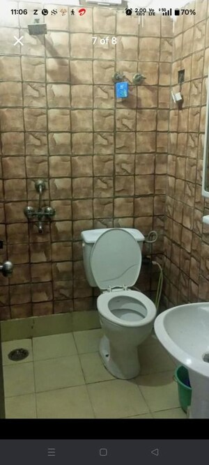 Bathroom in 2 BHK Builder Floor at Jai Shree Balaji Sukhdham Residency, Sector 104 – for Rent