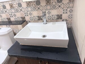 Bathroom in 1 BHK Apartment at Brigade Cornerstone Utopia, Varthur – for Rent