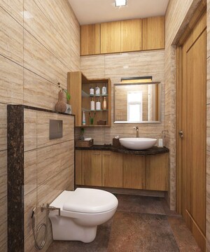 Bathroom in 3 BHK Builder Floor at Kohat Enclave – for Sale