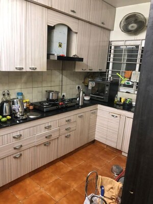 Kitchen in  Apartment at Rohini Apartment, Gomti Nagar – for Rent