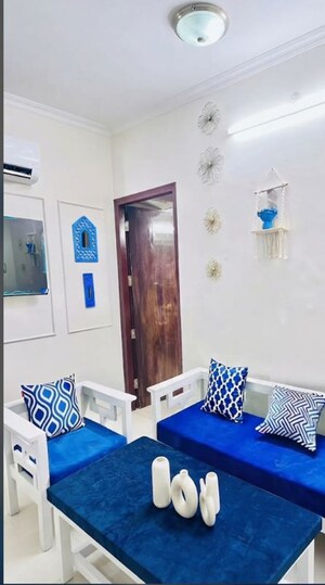 Living Room in 1 BHK Builder Floor at Chandigarh Citi Center, Vip Road – for Rent