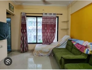 Living Room in 1 BHK Apartment at Gokul Nagari 1, Kandivali East – for Rent