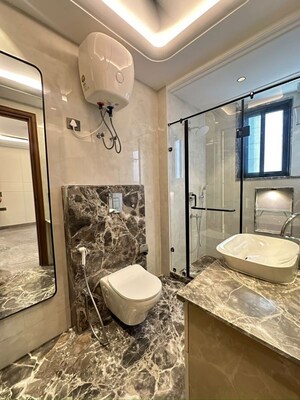 Attached Bathroom in 4 BHK Apartment at Anand Niketan – for Sale