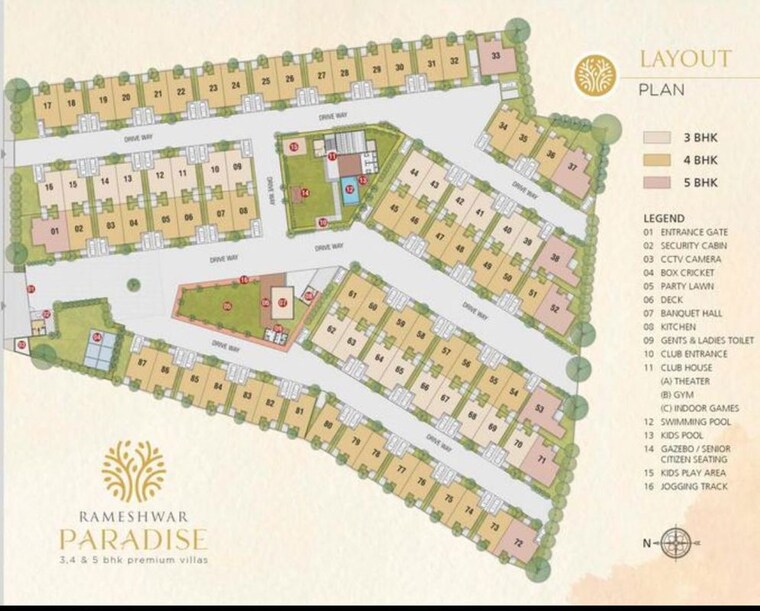 Master Plan, kasindra 5 Bedroom 3100 Sq.Ft. Independent House In Kasindra Ahmedabad 10688808