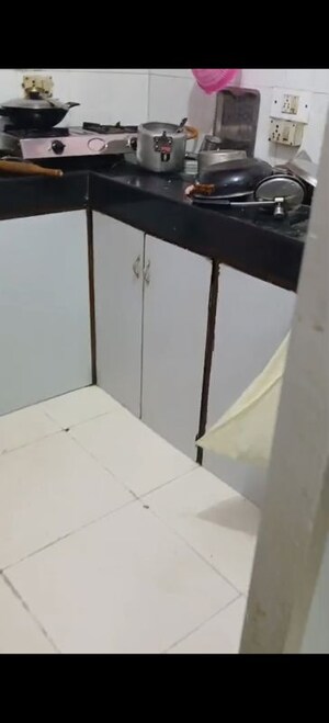 Kitchen in 1 RK Apartment at Old Mhada Complex, Malad West – for Rent