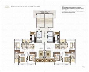 Floor Plan in 3 BHK Apartment at Delta Icon, Airoli Sector 7 – for Sale