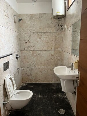 Bathroom in 3 BHK Apartment at NK Savitry Enclave, Vip Road – for Rent