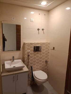 Bathroom in 3 BHK Builder Floor at Puri Kohinoor, Sector 89 – for Rent