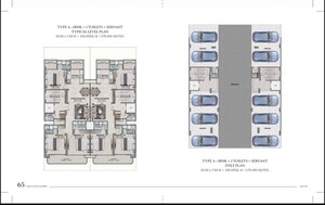Floor Plan in 3.5 BHK Apartment at Ganga Kashi Residences, Sector 89 – for Sale