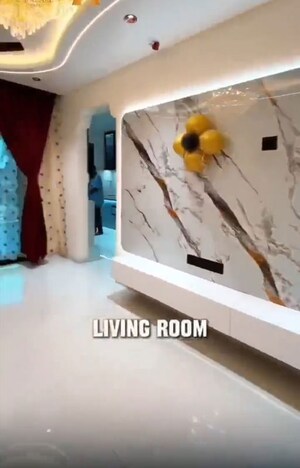 Living Room in 1 BHK Apartment at Karari Heritage, Nalasopara West – for Sale