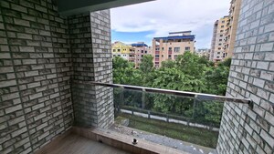 Balcony in 3 BHK Apartment at Dhoot New Town Extension, New Town – for Sale