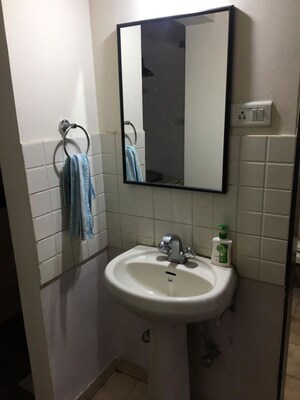 Bathroom in 2 BHK Apartment at Kapil Malhar Apartment, Baner – for Rent