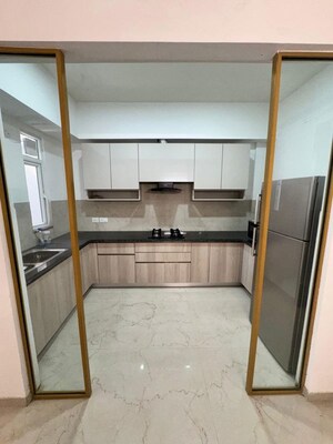 Kitchen in 3 BHK Builder Floor at Smart World Orchard, Sector 61 – for Rent