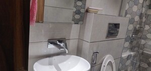Bathroom in 3 BHK Apartment at Wadhwa Imperial Heights, Goregaon West – for Rent