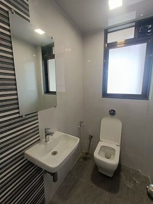 Bathroom in 3 BHK Apartment at Sejal Kajal Apartment, Goregaon West – for Rent