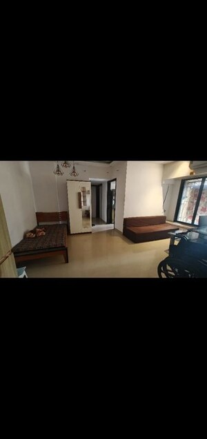 Living Room in 1 BHK Apartment at Bhanushanti Complex, Malad East – for Rent