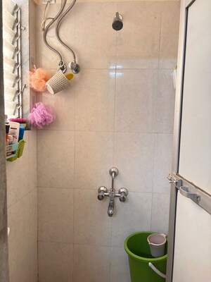 Bathroom in 1 BHK Apartment at Bhanushanti Complex, Malad East – for Rent