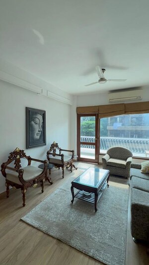 Living Room in 3 BHK Builder Floor at Greater Kailash ii – for Rent