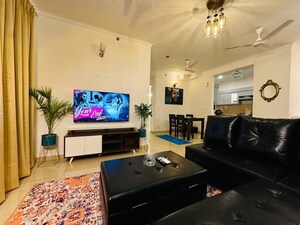 Living Room in 3 BHK Apartment at Omaxe The Palace, Gomti Nagar – for Rent