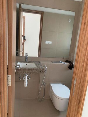 Bathroom in 2 BHK Apartment at Kalpataru Sunrise Grande, Kolshet Road – for Rent