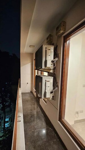 Balcony in 3 BHK Builder Floor at Sarvapriya Vihar – for Rent
