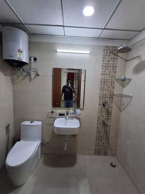 Bathroom in 3 BHK Builder Floor at Central Park Flower Valley, Sohna Sector 33 – for Rent