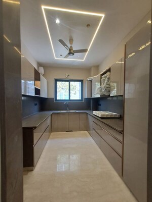 Kitchen in 3 BHK Builder Floor at Sushant Lok I – for Rent