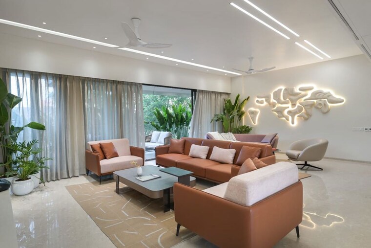 Living Room, keystone-48 4 Bedroom 3140 Sq.Ft. Apartment In Vasna Bhayli Road Vadodara 10689848